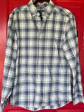 Vineyard Vines Men's Medium Long Sleeve Button Up Shirt Blue Business Casual